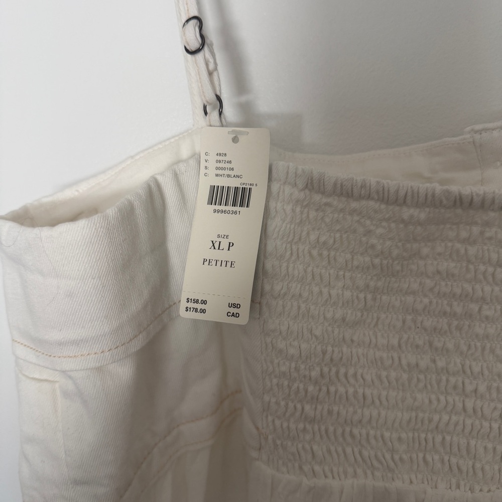 Pilcro Cream Strapless Dress with Button Detail - Picture 5 of 5